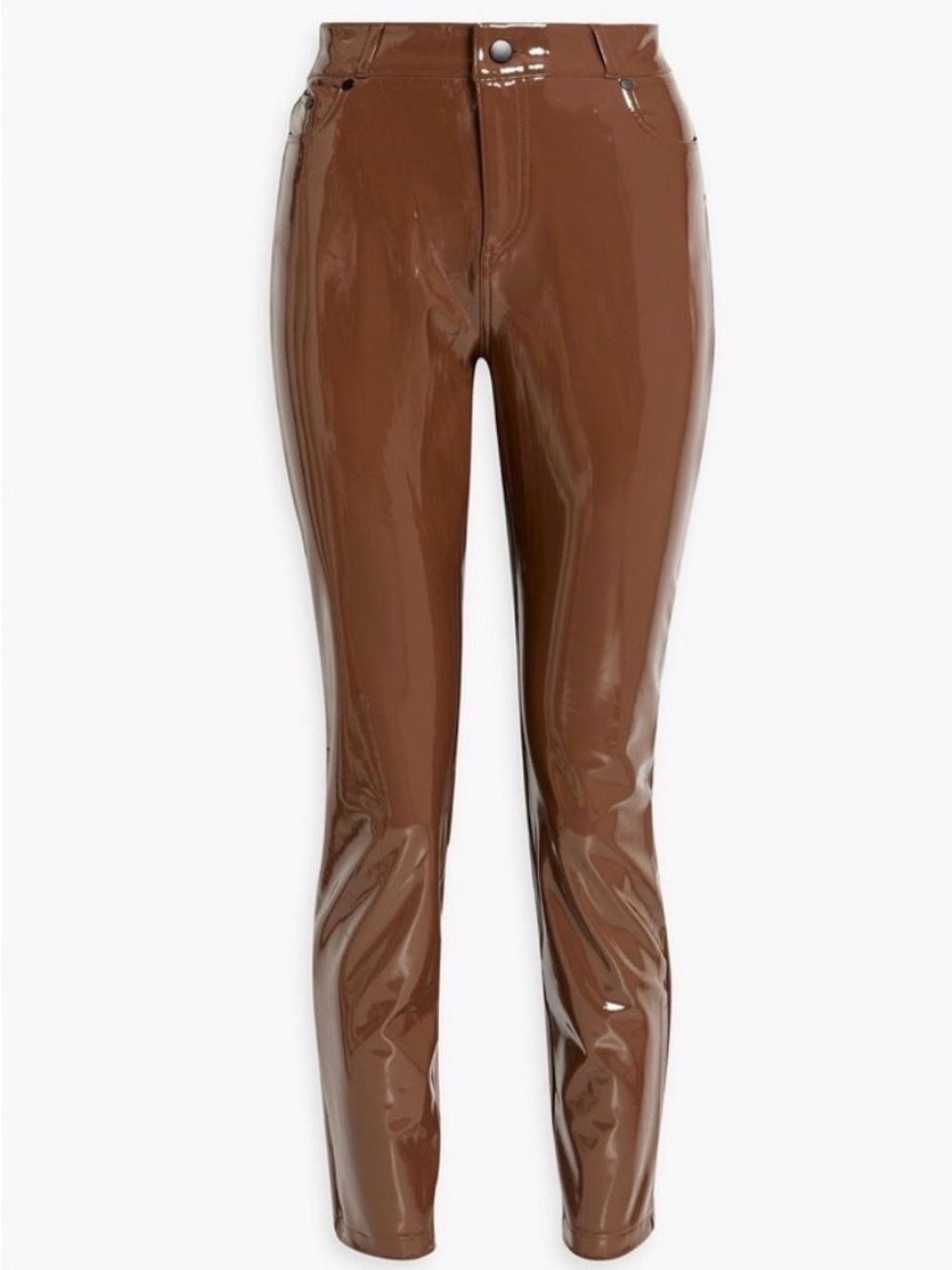 Commando High-Shine Brown Vegan Leather Skinny Pants